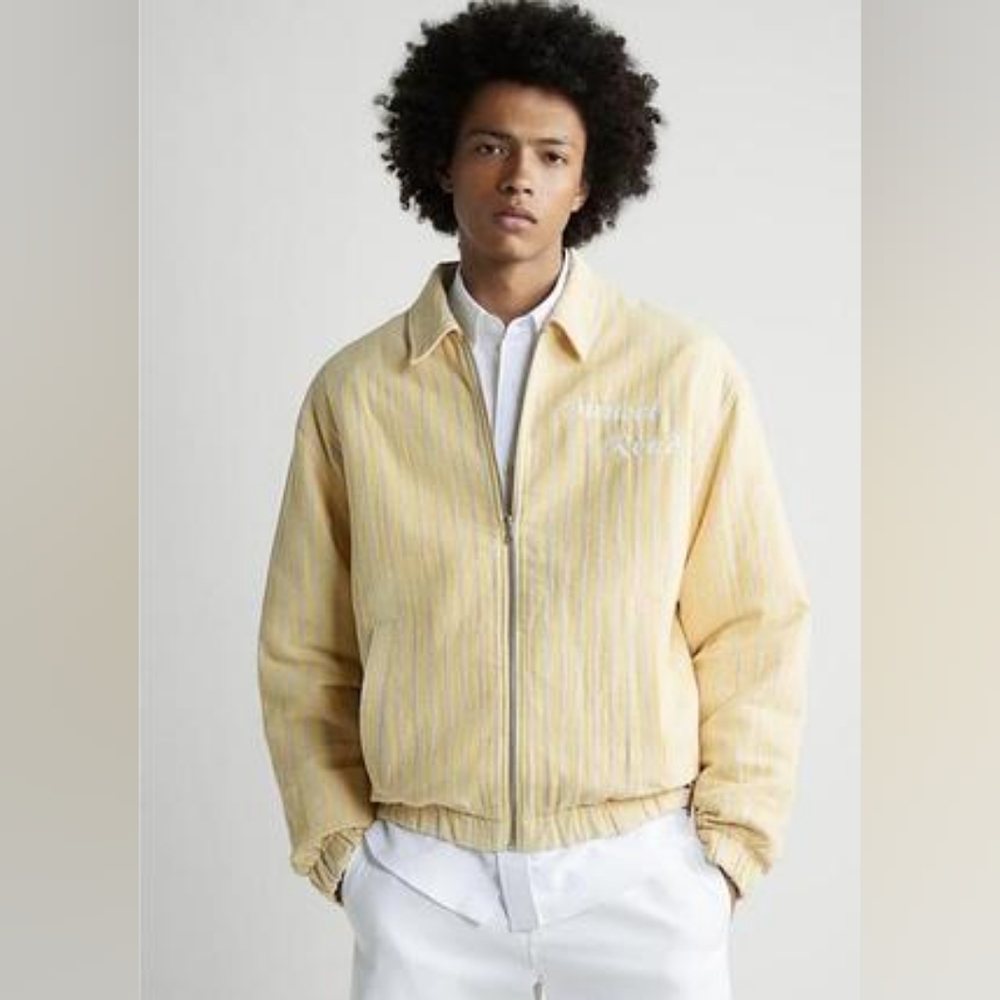 Zara | Zara Sunset Road Full Zip Striped Woven Jacket